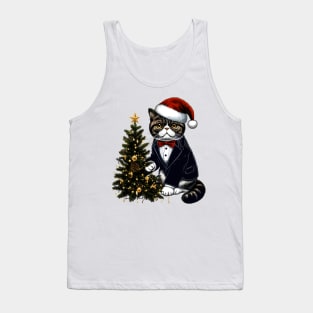 Exotic Shorthair Cat Christmas Tank Top